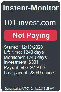 101-invest.com Monitored by Instant-Monitor.com