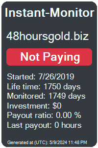48hoursgold.biz Monitored by Instant-Monitor.com