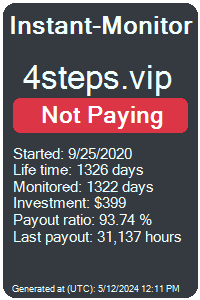4steps.vip Monitored by Instant-Monitor.com