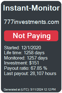 777investments.com Monitored by Instant-Monitor.com