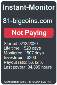 81-bigcoins.com Monitored by Instant-Monitor.com