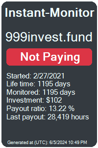999invest.fund Monitored by Instant-Monitor.com