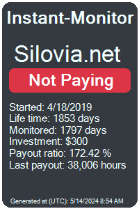 Silovia.net Monitored by Instant-Monitor.com