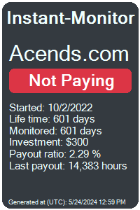 acends.com Monitored by Instant-Monitor.com