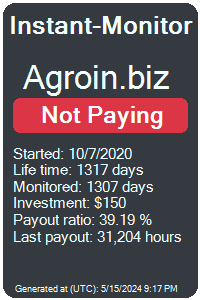 agroin.biz Monitored by Instant-Monitor.com