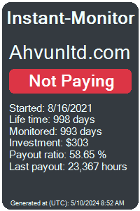 ahvunltd.com Monitored by Instant-Monitor.com