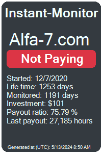 alfa-7.com Monitored by Instant-Monitor.com
