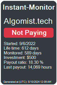 algomist.tech Monitored by Instant-Monitor.com