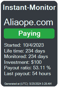 aliaope.com Monitored by Instant-Monitor.com