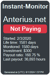 anterius.net Monitored by Instant-Monitor.com