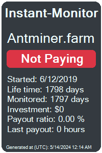 antminer.farm Monitored by Instant-Monitor.com