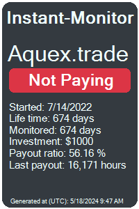 aquex.trade Monitored by Instant-Monitor.com