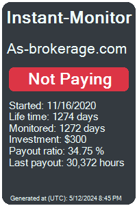 as-brokerage.com Monitored by Instant-Monitor.com