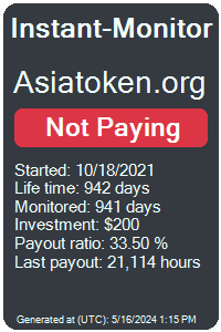 asiatoken.org Monitored by Instant-Monitor.com