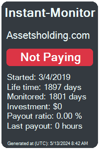 assetsholding.com Monitored by Instant-Monitor.com