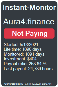 aura4.finance Monitored by Instant-Monitor.com