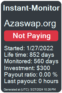 azaswap.org Monitored by Instant-Monitor.com