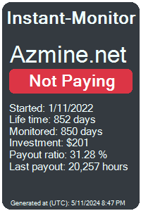 azmine.net Monitored by Instant-Monitor.com