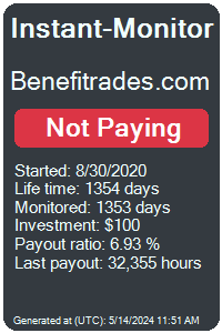 benefitrades.com Monitored by Instant-Monitor.com