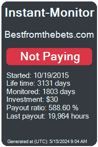 bestfromthebets.com Monitored by Instant-Monitor.com
