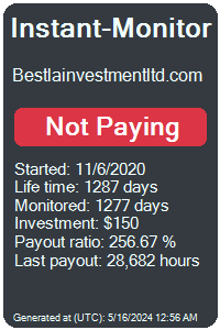 bestlainvestmentltd.com Monitored by Instant-Monitor.com
