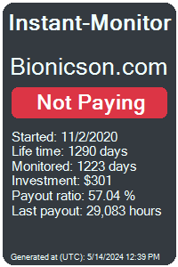 bionicson.com Monitored by Instant-Monitor.com