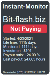 bit-flash.biz Monitored by Instant-Monitor.com