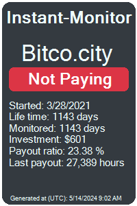 bitco.city Monitored by Instant-Monitor.com