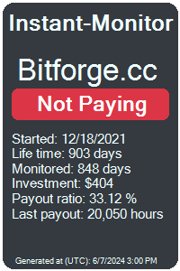 bitforge.cc Monitored by Instant-Monitor.com