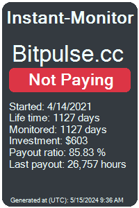 bitpulse.cc Monitored by Instant-Monitor.com