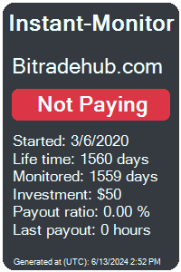 bitradehub.com Monitored by Instant-Monitor.com