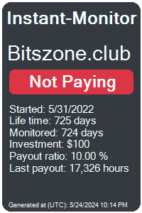 bitszone.club Monitored by Instant-Monitor.com