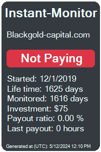 blackgold-capital.com Monitored by Instant-Monitor.com
