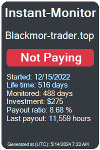 blackmor-trader.top Monitored by Instant-Monitor.com