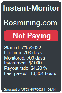 bosmining.com Monitored by Instant-Monitor.com