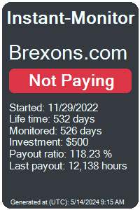 brexons.com Monitored by Instant-Monitor.com