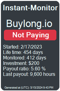 buylong.io Monitored by Instant-Monitor.com