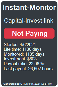 capital-invest.link Monitored by Instant-Monitor.com