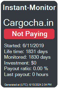 cargocha.in Monitored by Instant-Monitor.com