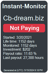 cb-dream.biz Monitored by Instant-Monitor.com