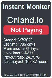 cnland.io Monitored by Instant-Monitor.com