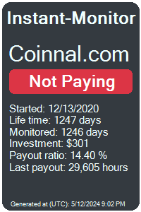 coinnal.com Monitored by Instant-Monitor.com