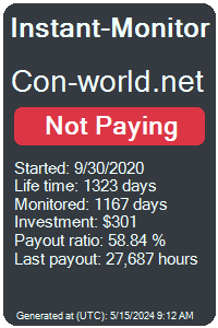 con-world.net Monitored by Instant-Monitor.com