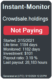 crowdsale.holdings Monitored by Instant-Monitor.com