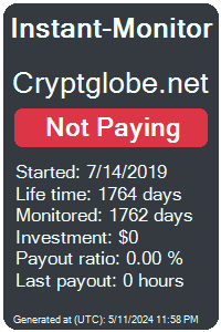 cryptglobe.net Monitored by Instant-Monitor.com