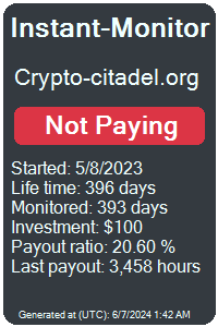 crypto-citadel.org Monitored by Instant-Monitor.com