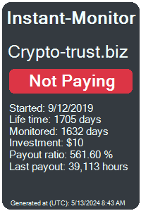 crypto-trust.biz Monitored by Instant-Monitor.com