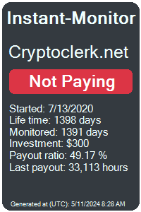 cryptoclerk.net Monitored by Instant-Monitor.com