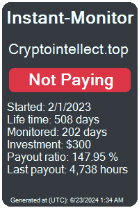 cryptointellect.top Monitored by Instant-Monitor.com