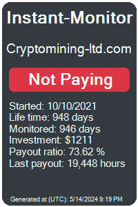 cryptomining-ltd.com Monitored by Instant-Monitor.com
